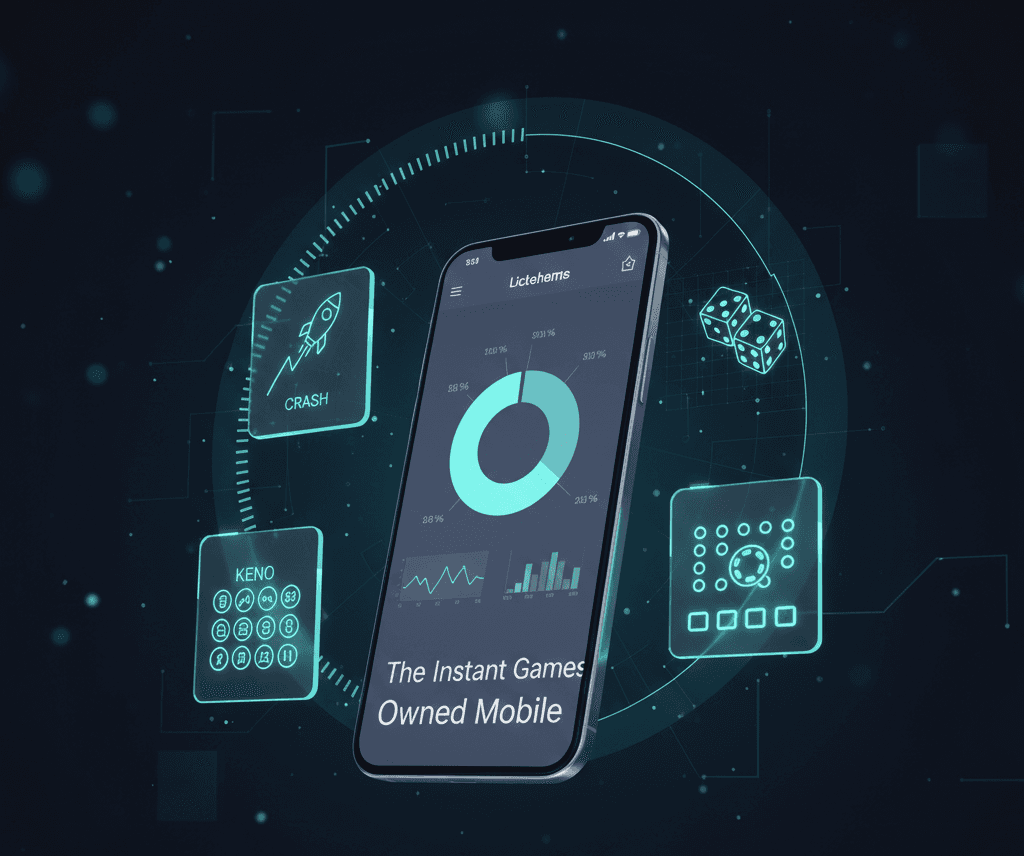 What dominated mobile instant-game visibility in 2025