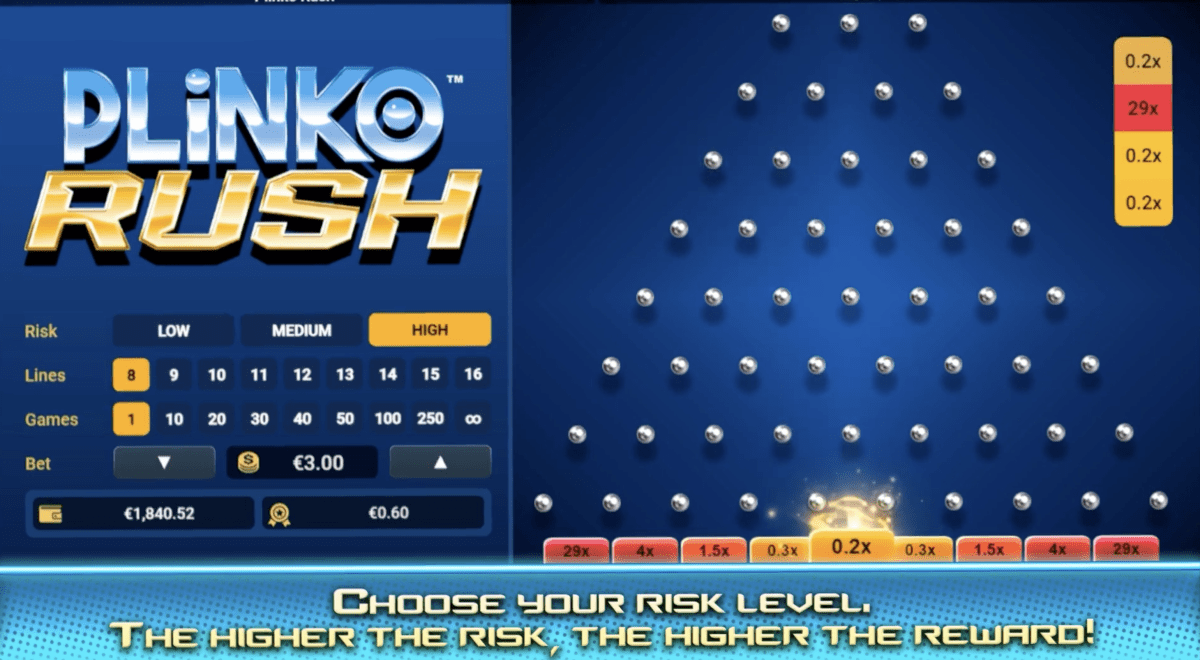 Review of Betsoft Plinko Rush