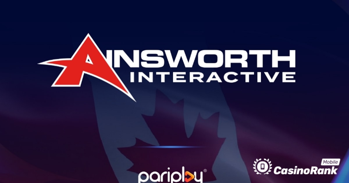 Pariplay and Ainsworth Extend Partnership to Launch in Canada